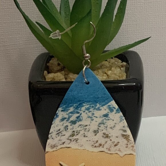 Beach Earring, Starfish Earring, Vacation Earring, Gift Idea, Beach Lover - Picture 9 of 9